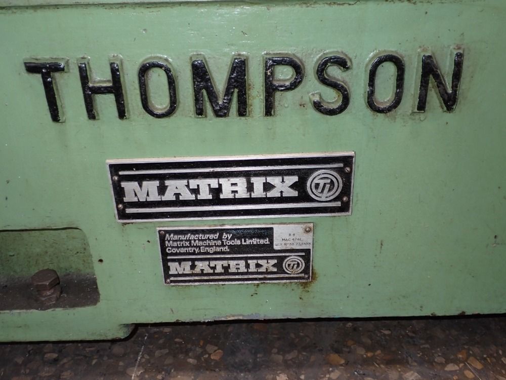 Matrix Thompson Matrix Thompson B8 Surface Grinder