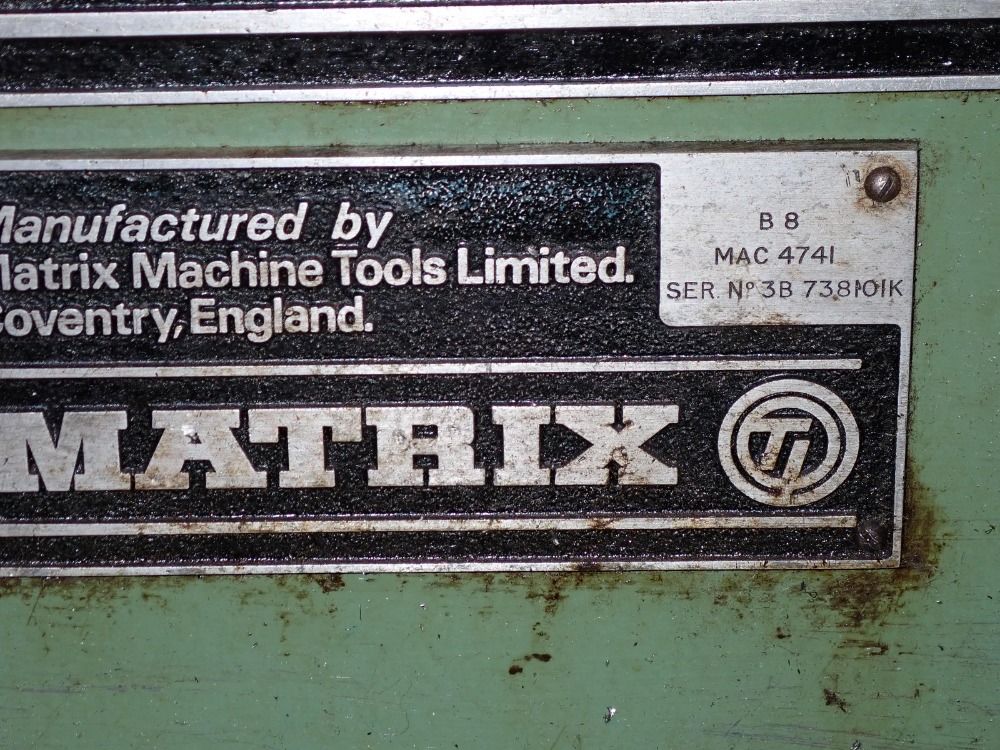 Matrix Thompson Matrix Thompson B8 Surface Grinder