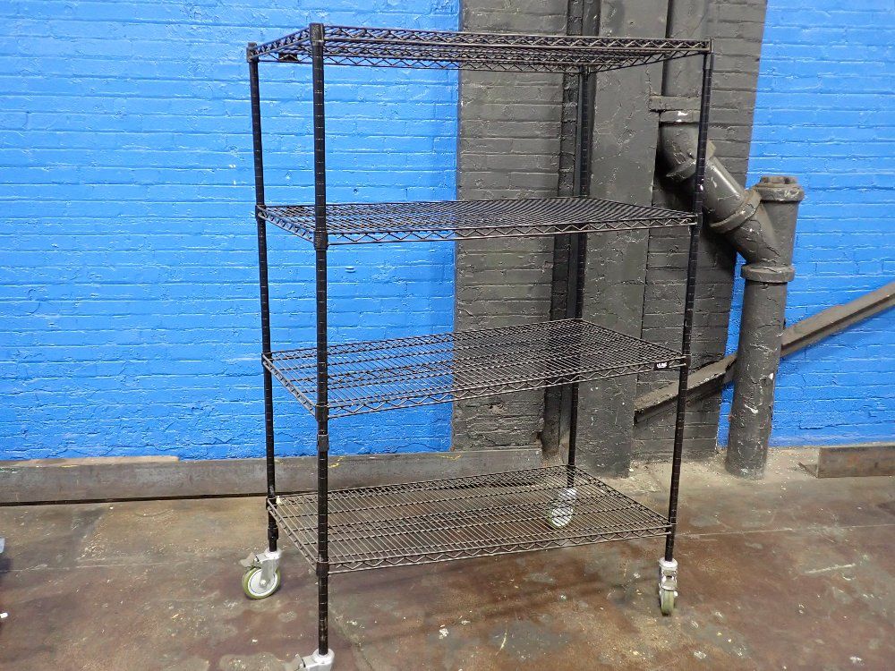 Uline 24"x48" Shelves Rolling Wire Shelving