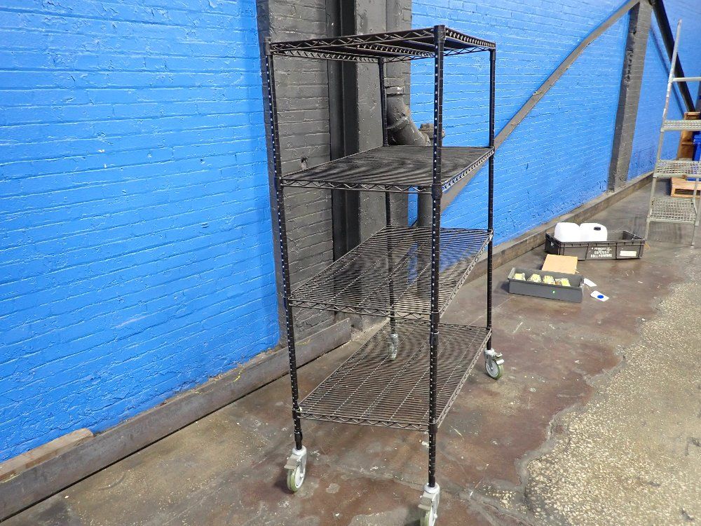 Uline 24"x48" Shelves Rolling Wire Shelving
