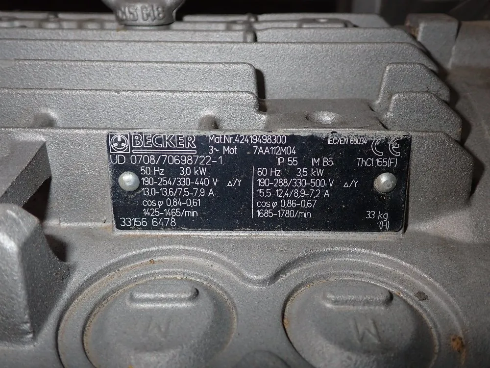 Becker 2007 Becker Kvt 3100 Pump