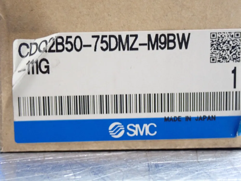 Smc Pneumatic Cylinder - Cdq2b50-75dmz-m9bw-111g