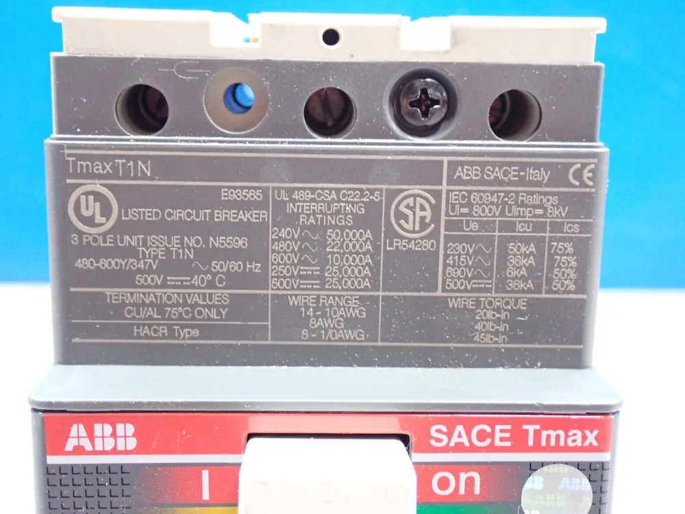 Abb Tmax T1n Circuit Breaker - Sace-tmax-t1-n-100