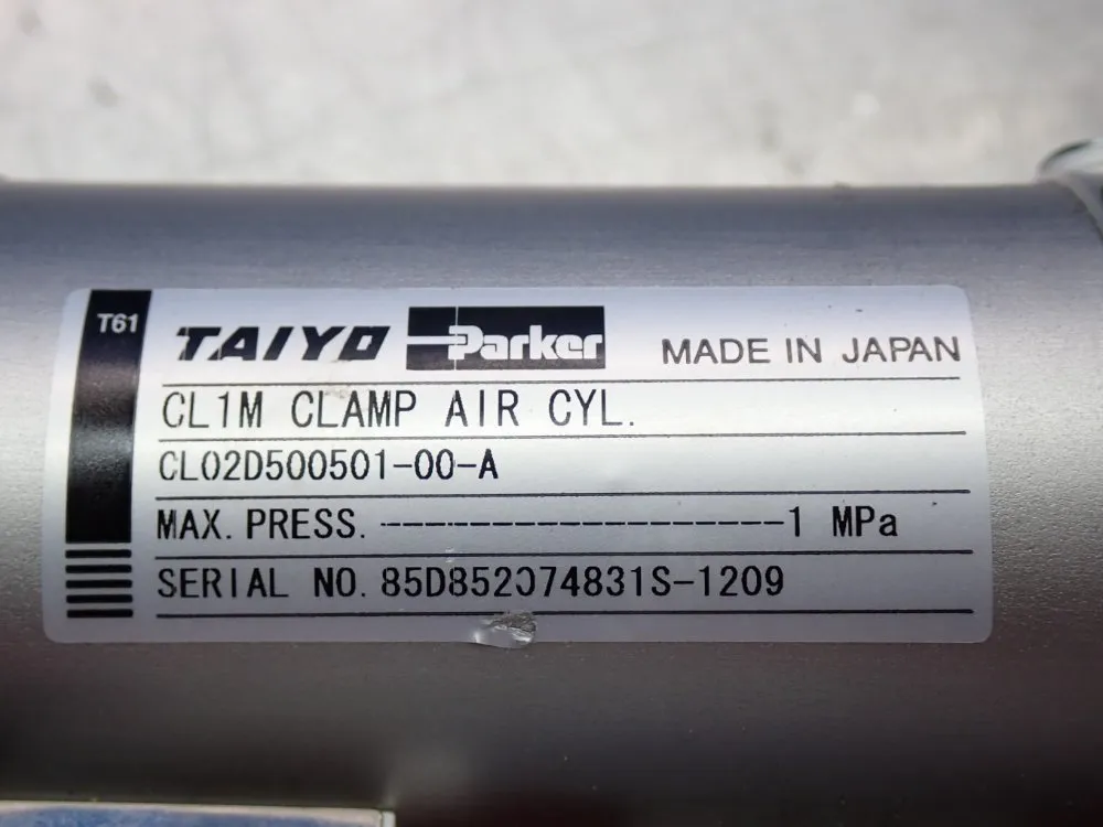 Parker / Taiyo 1mpa Clamp Air Cylinder 50mmx50mm Bore - Cl02d500501-00-a