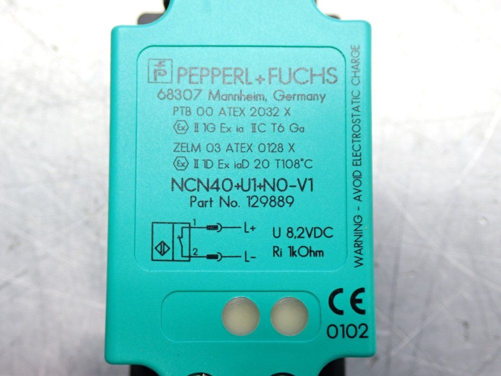 Pepper+fuchs Inductive Sensor - Ncn40-u1-n0-v1