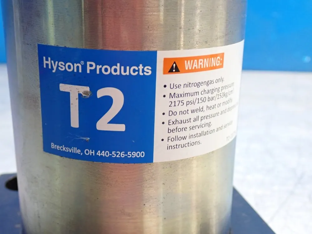 Hyson Products Compact Nitrogen Gas Height Spring - T2b-3000x75-sf