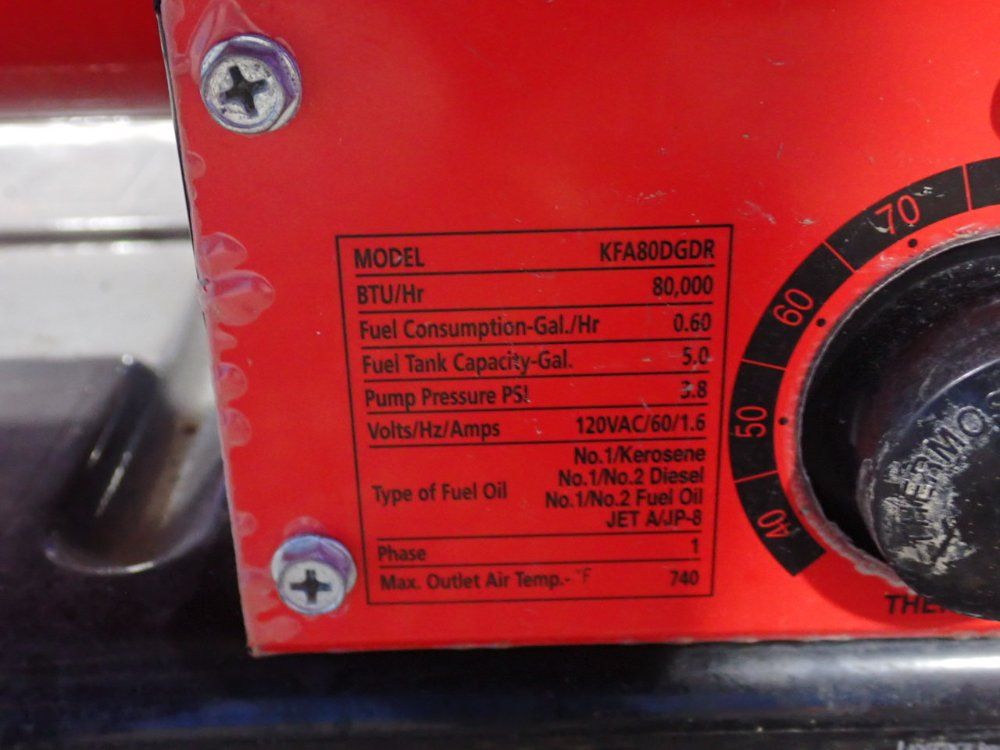 Dyna-glo 5 Gal Kerosene Air Heater - Kfa80dgdr