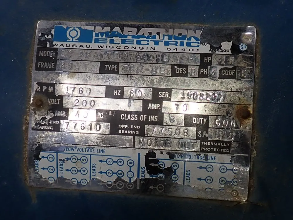 Curtis Manufacturing 25 Hp Air Compressor