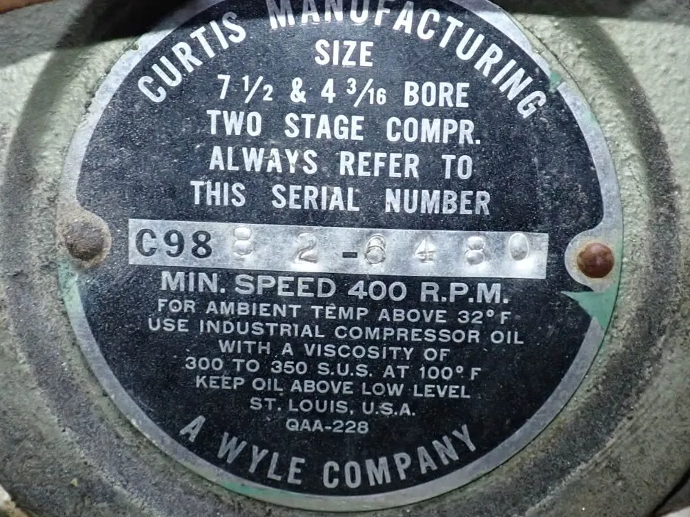 Curtis Manufacturing 25 Hp Air Compressor