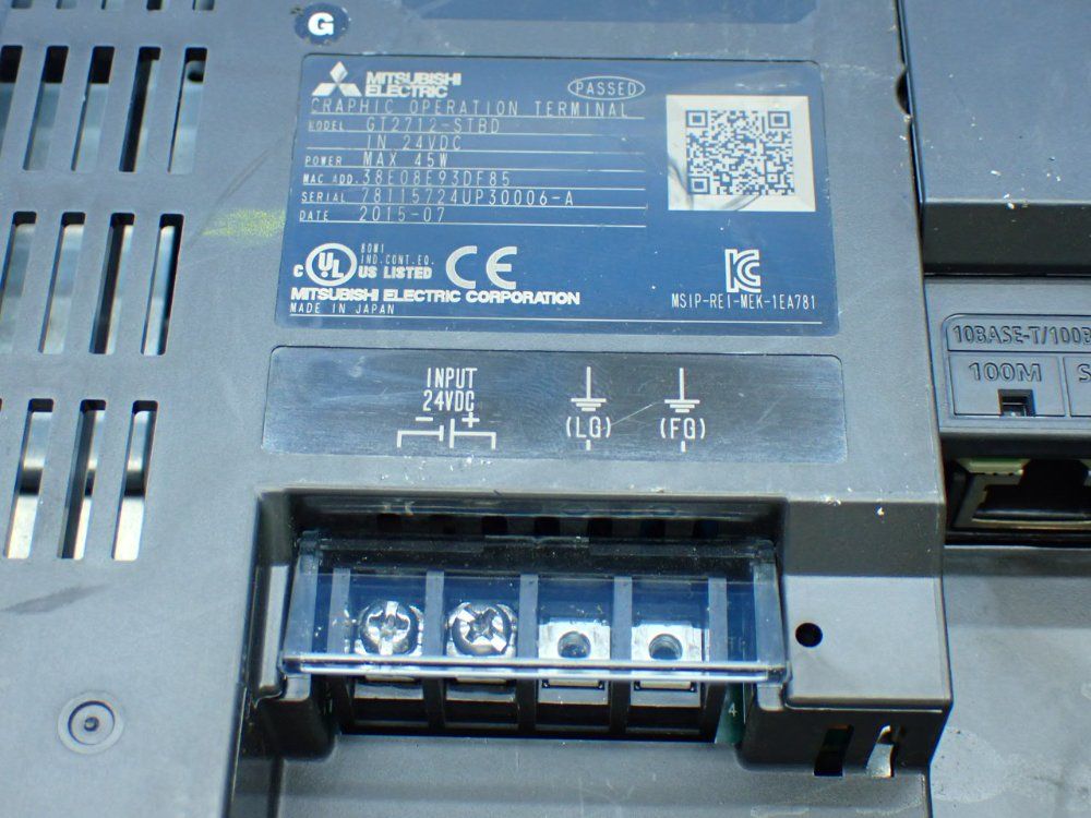 Mitsubishi Eletcric Graphic Operation Terminal Parts/repair - Gt2712-stbd