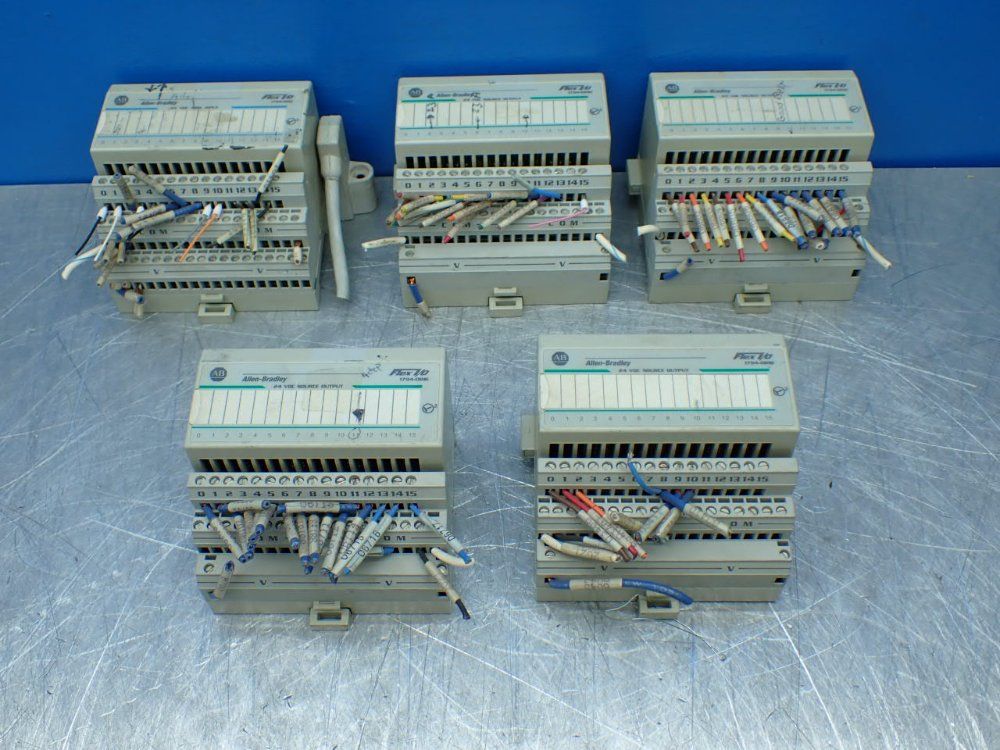 Allen-bradley 5pcs Flex I/o Lot (4x)1794-ob16, 1794-ib16 - 1794-ob16