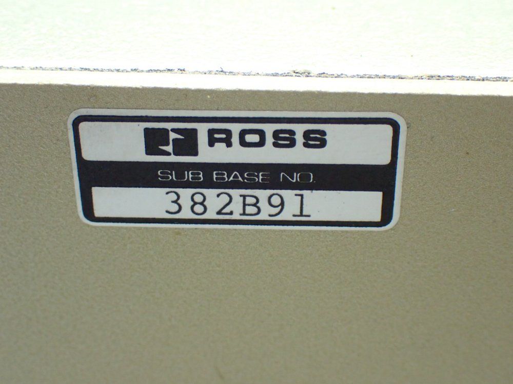 Ross Manifold Sub Base - 382b91