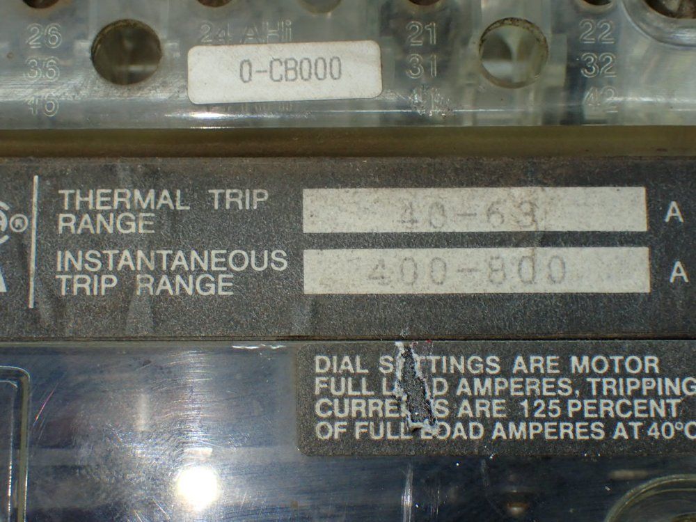 Klockner-moeller 2: 3-pole Molded Case Circuit Breaker Trip Units. - Zm6-63-cna