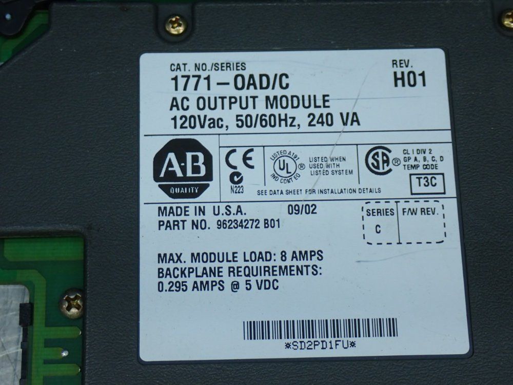Allen-bradley 8pcs Allen Bradley Plc Lot - 1771-asb