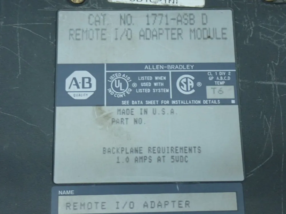 Allen-bradley 8pcs Allen Bradley Plc Lot - 1771-asb