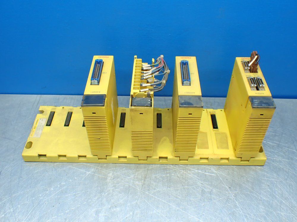 Fanuc Plc Rack With I/o Modules. A03b-0807-c011, A03b-0807-c155 - A03b-0807-c001