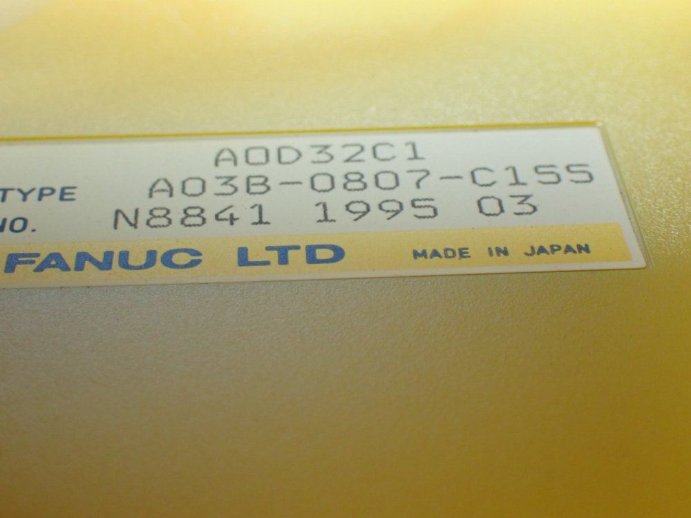 Fanuc Plc Rack With I/o Modules. A03b-0807-c011, A03b-0807-c155 - A03b-0807-c001
