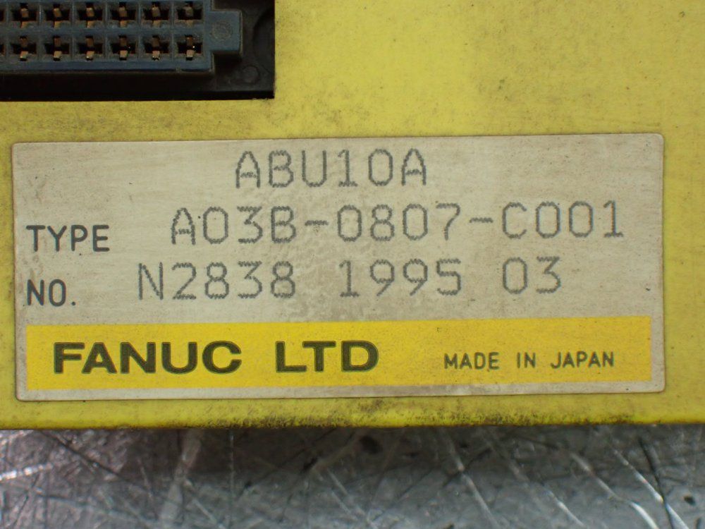 Fanuc Plc Rack With I/o Modules. A03b-0807-c011, A03b-0807-c155 - A03b-0807-c001