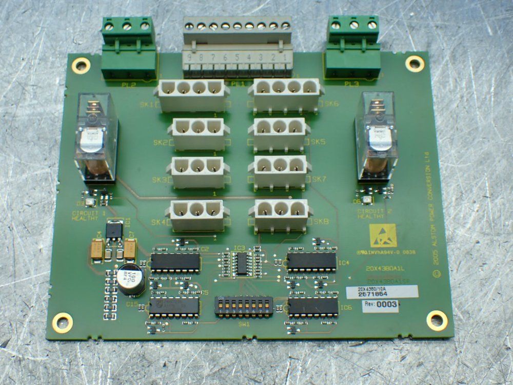Converteam 7 Mv3000 Fan Failure Monitor Pcb's - 20x4380/10a