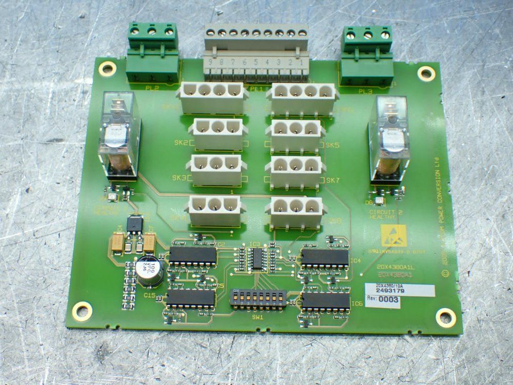 Converteam 7 Mv3000 Fan Failure Monitor Pcb's - 20x4380/10a