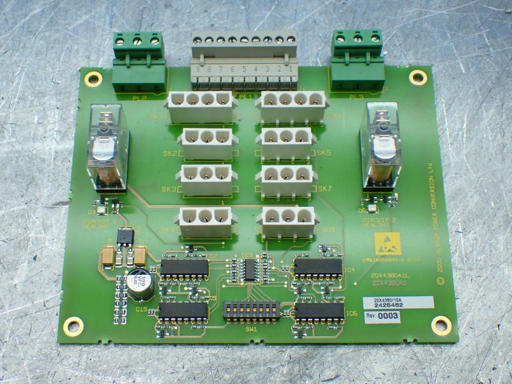 Converteam 7 Mv3000 Fan Failure Monitor Pcb's - 20x4380/10a