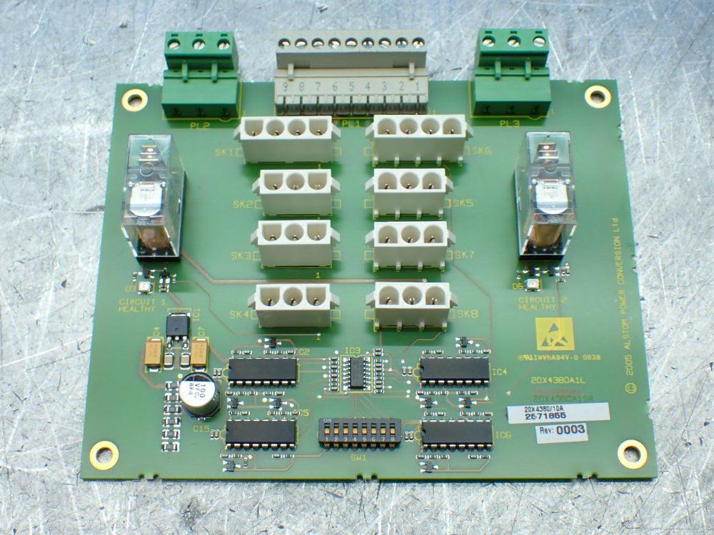 Converteam 7 Mv3000 Fan Failure Monitor Pcb's - 20x4380/10a