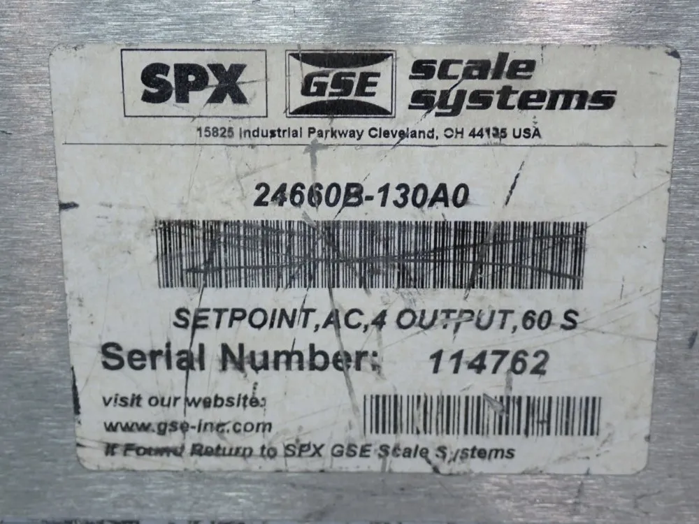 Spx Gse Scale Systems Industrial Scale - 465