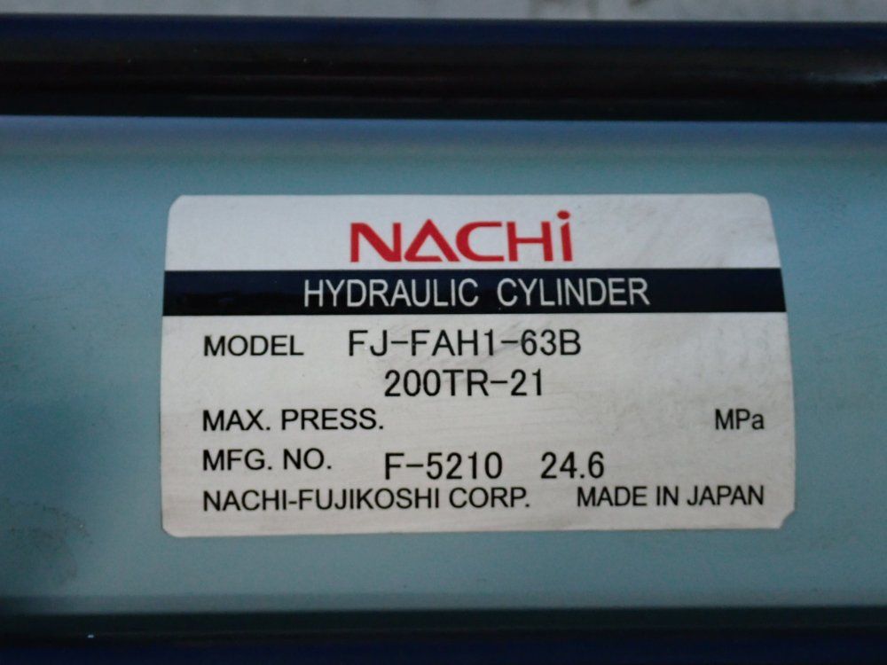Nachi Hydraulic Cylinder - Fj-fah1-63b
