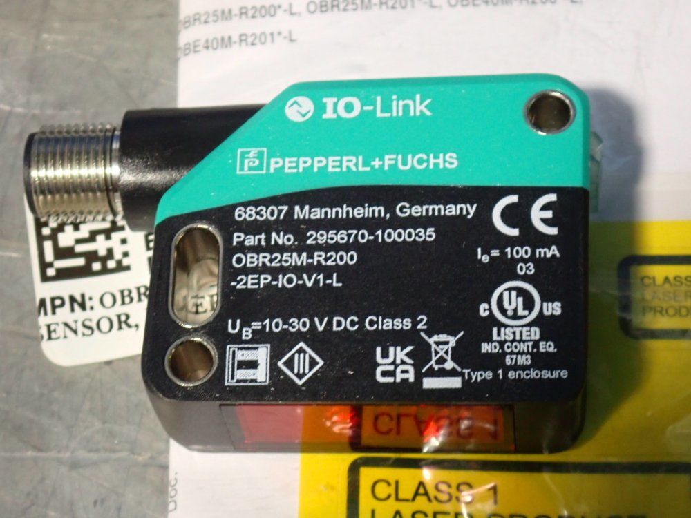 Pepperl And Fuchs Sensor - Obr25m-r200-2ep-io-v1-l