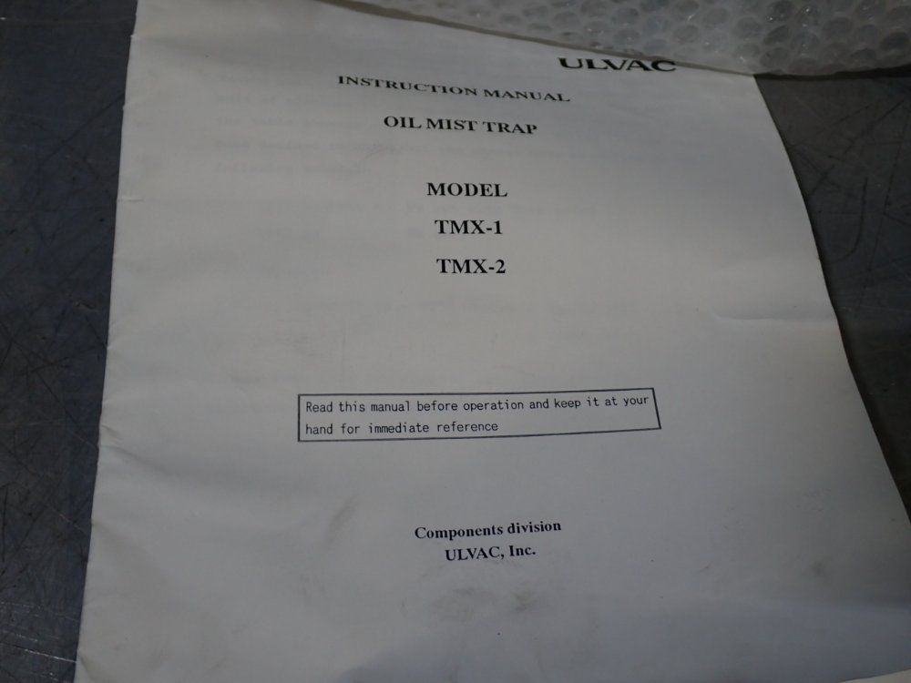 Ulvac Oil Mist Trap - Tmx1