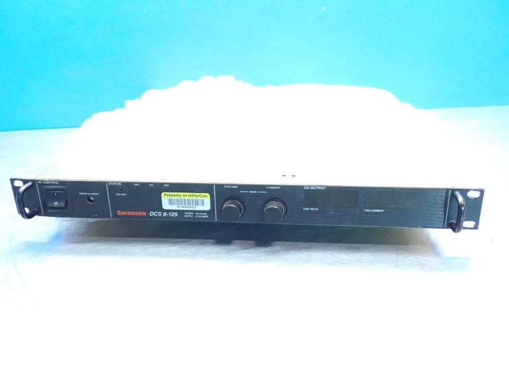 Sorensen Rack Mountable Power Supply Unit - Dcs8-125