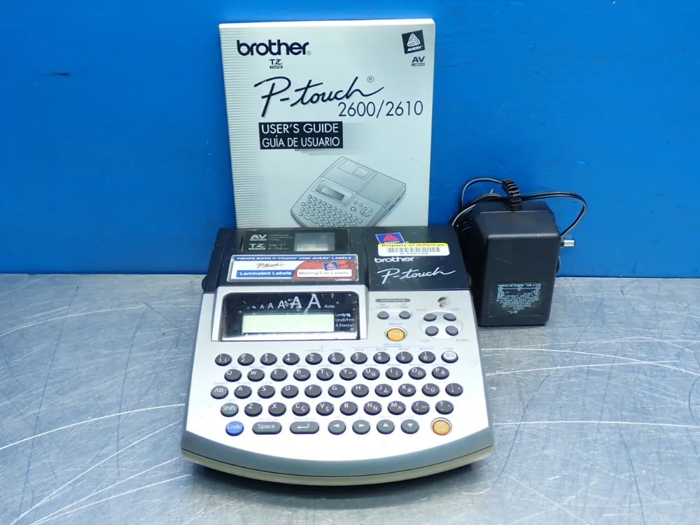 Brother Monochrome Label Maker Print Unit W/ User Manual - Pt-2600/2610