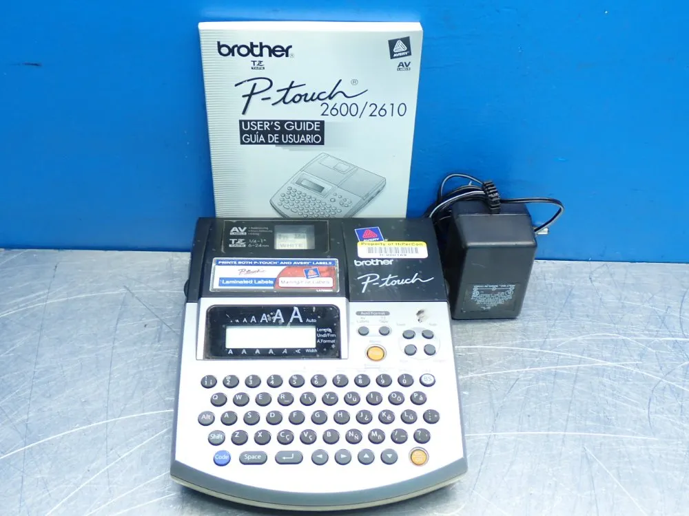 Brother Monochrome Label Maker Print Unit W/ User Manual - Pt-2600/2610
