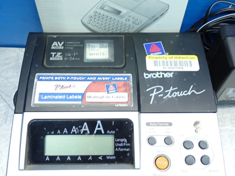 Brother Monochrome Label Maker Print Unit W/ User Manual - Pt-2600/2610