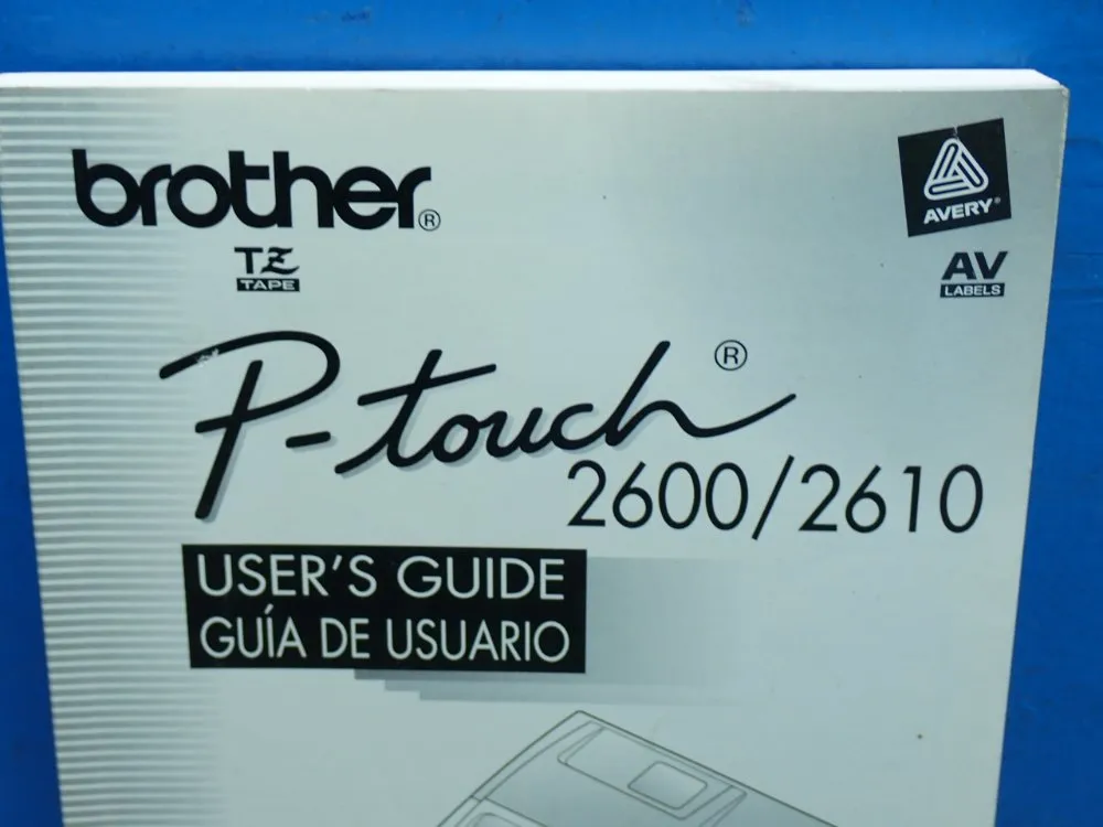 Brother Monochrome Label Maker Print Unit W/ User Manual - Pt-2600/2610