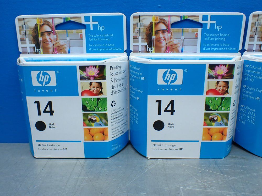 Hp 4 Black Injet Ink Cartridges. - C5011dn