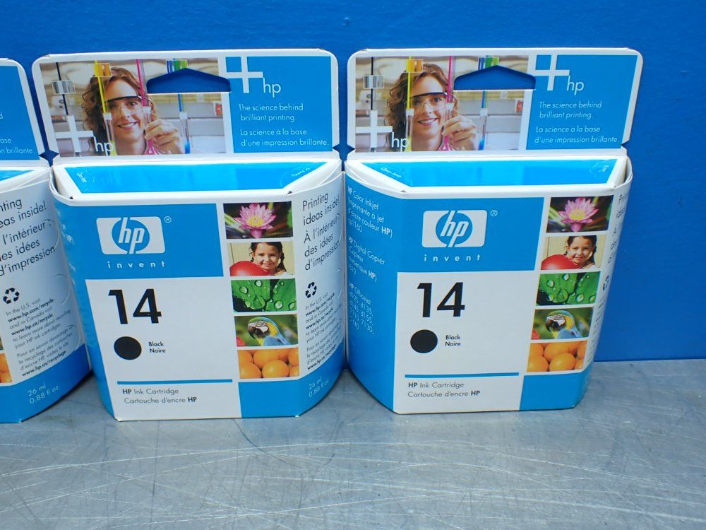 Hp 4 Black Injet Ink Cartridges. - C5011dn