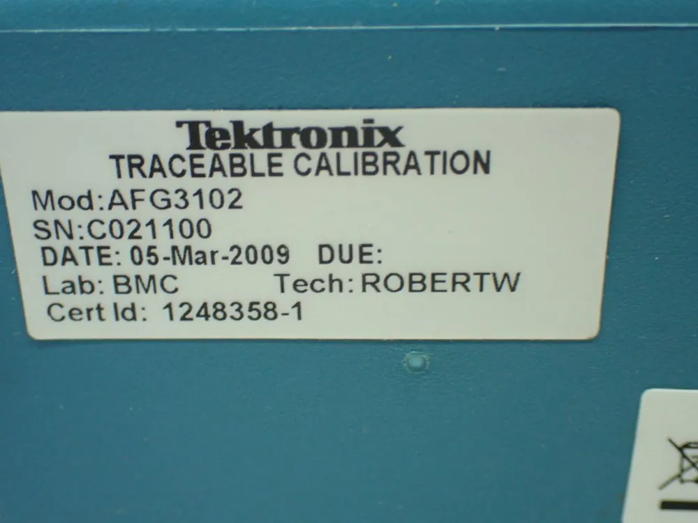 Tektronix Dual Channel Arbitrary / Function - Afg3102