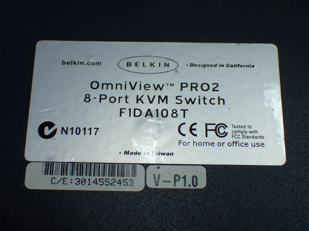 Belkin Omniview Pro2 8-port Kcm Switch - F1da108t
