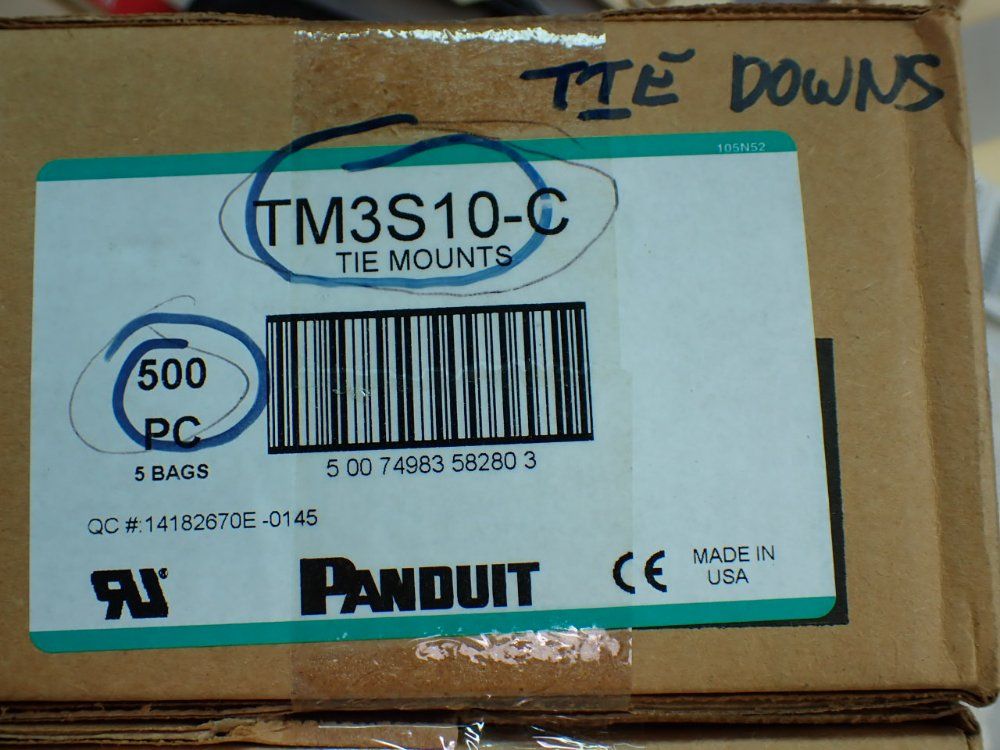 Panduit 1000 Dual Opening Cable Tie Holders - Tm3s10-c