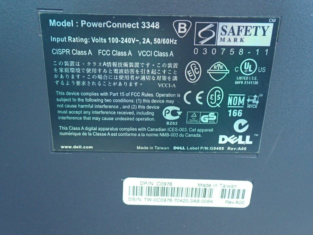Dell Powerconnect 3348 Network Switch - 3348