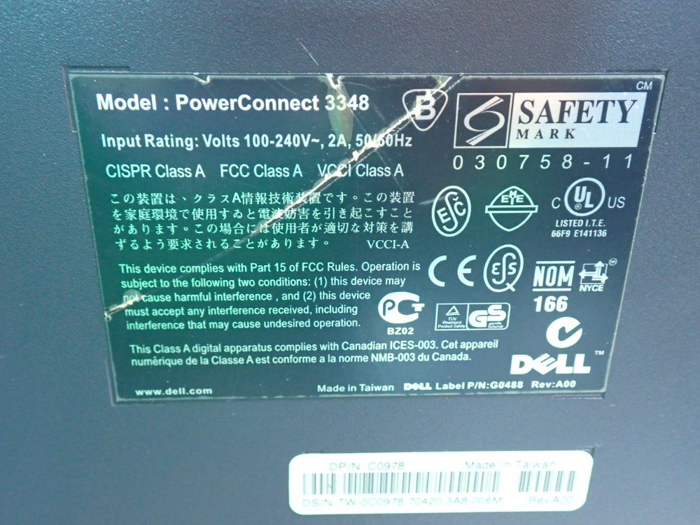 Dell Powerconnect 3348 Ethernet Network Switch - 3348