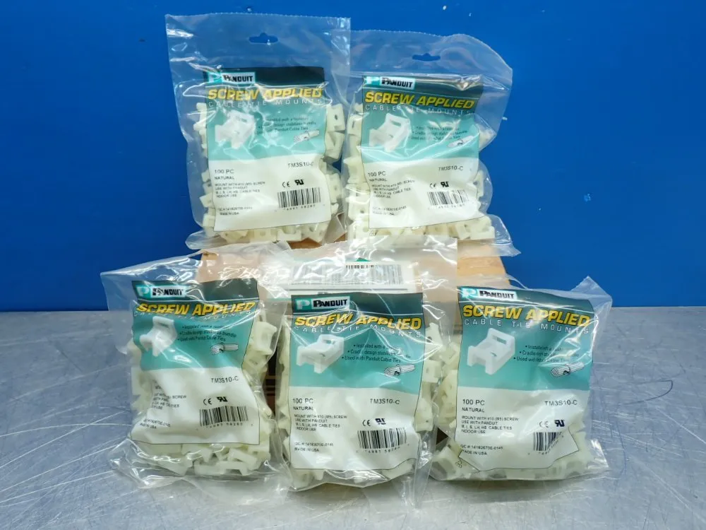 Panduit Cable Tie Mounts, 500pcs - Tm3s10-c