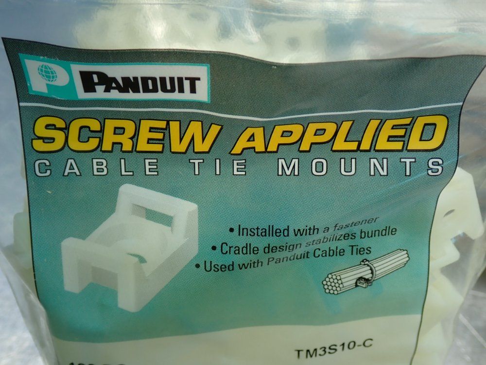Panduit Cable Tie Mounts, 500pcs - Tm3s10-c