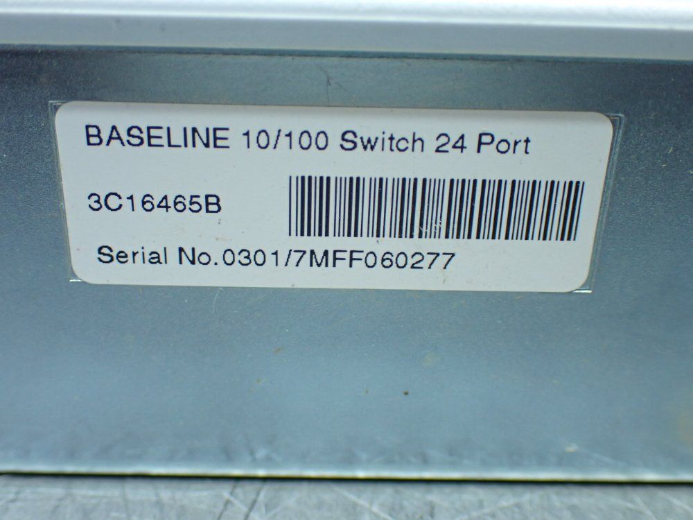 3com Superstack 3 Baseline 24 Port Switch - 1646-510-051-3.01