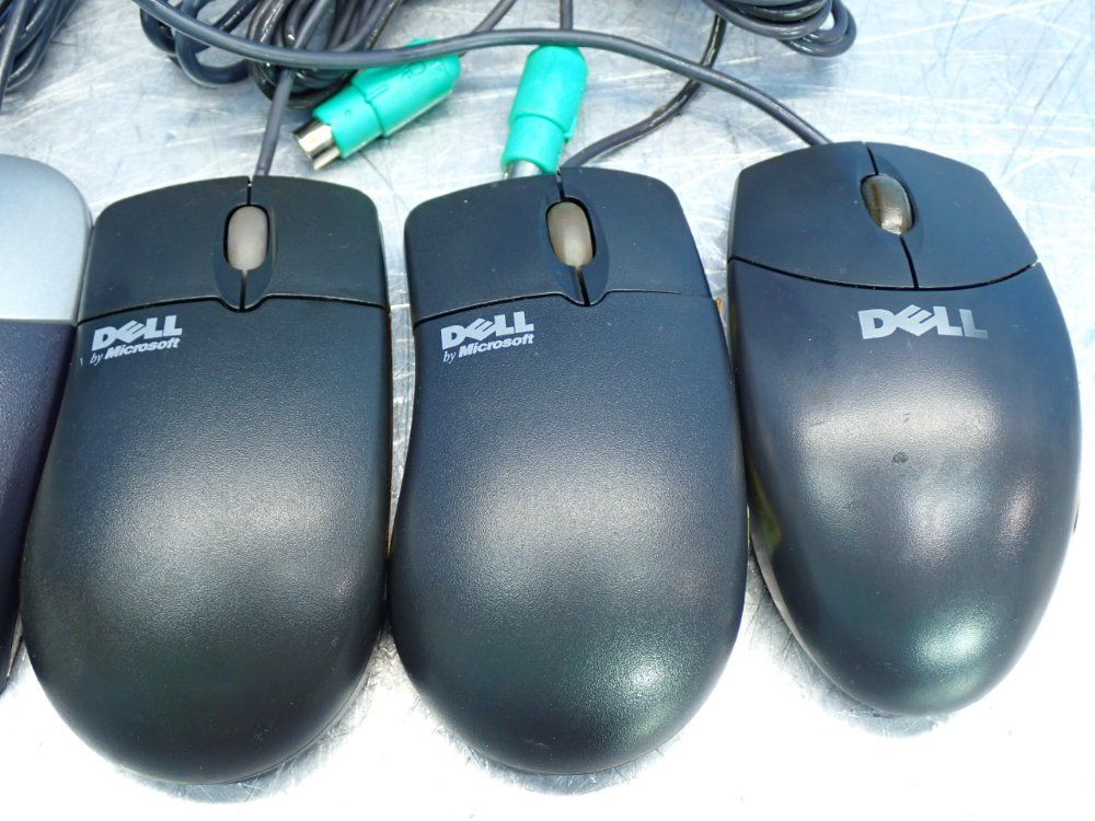 Dell Computer Mice Lot, 4pcs - M-uvdel1, (2)- X06-08477, 851841-1000