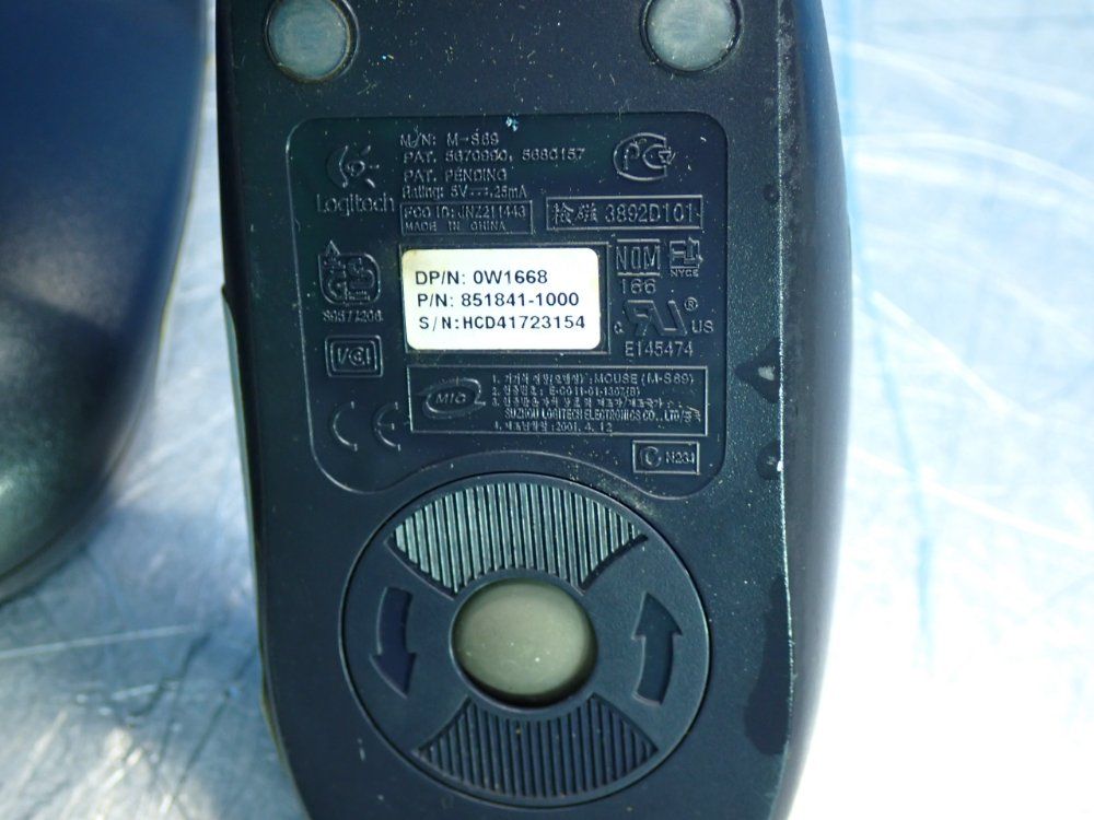 Dell Computer Mice Lot, 4pcs - M-uvdel1, (2)- X06-08477, 851841-1000
