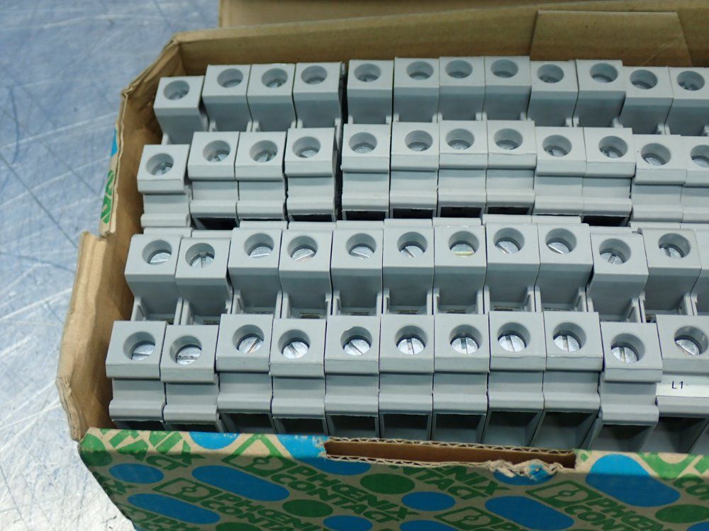 Phoenix Contact 12.2mm Ut-series Modular Terminal Block, 43pcs - 3044199