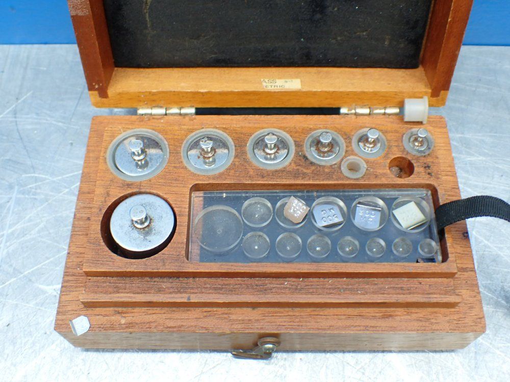 Christian Beckers Apothecary Scale Weight Set, Incomplete