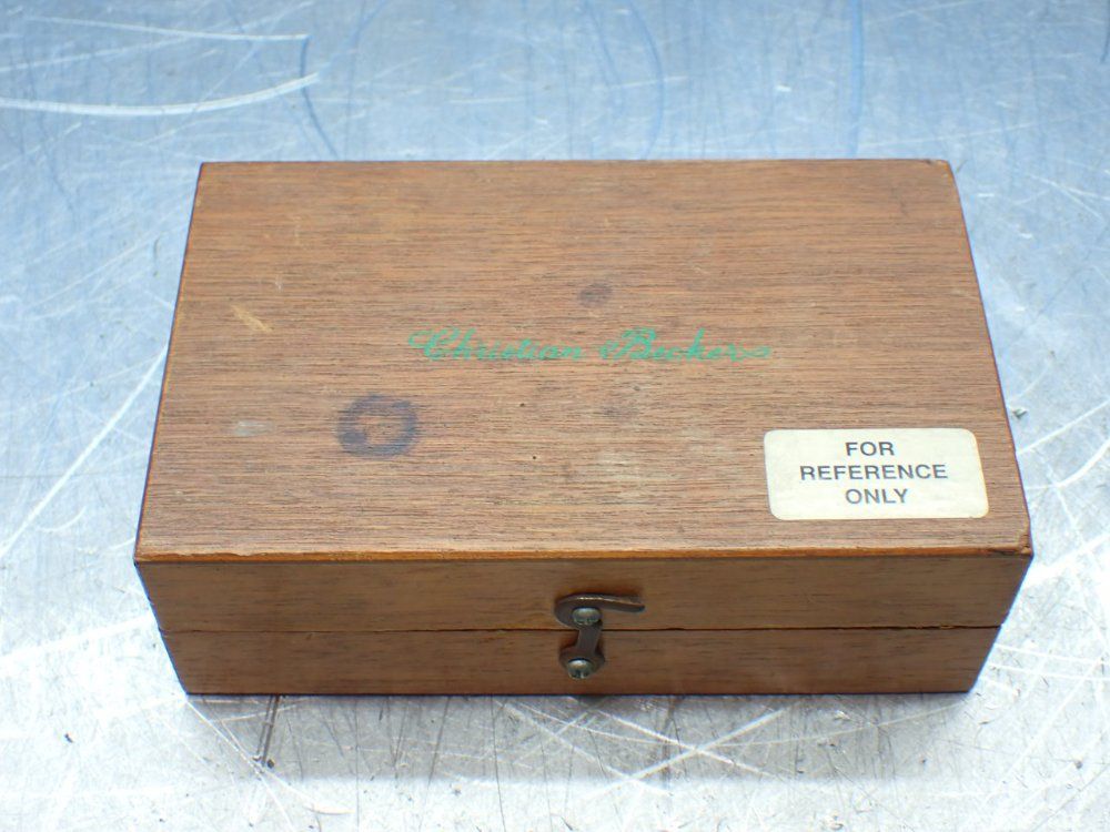 Christian Beckers Apothecary Scale Weight Set, Incomplete